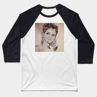 HALLE BERRY PORTRAIT Baseball T-Shirt